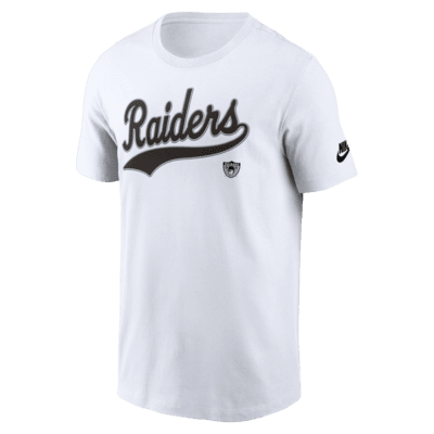 【NIKE】Las Vegas Raiders Rewind Club Logo Las Vegas Raiders Rewind Essential Men's Nike NFL T-Shirt